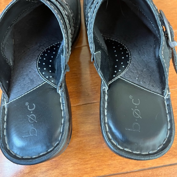 BOC Born Black Leather Clogs Size 7M - Picture 8 of 11